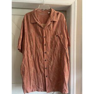 Caribbean Men’s Shirt Size 2XLT Hawaiian Tropical